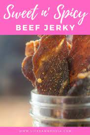 Sweet N Spicy Beef Jerky Recipe Recipe Jerky Recipes Beef Jerky Recipes Sweet And Spicy Beef Jerky Recipe
