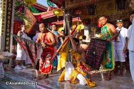 What is it, and why are devotees running around in a trance? The Phuket Vegetarian Festival Is A Colourful Event Held From October 20 To 28 2017 Celebrating The Chinese Community S B Vegetarian Festival Festival Phuket