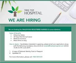 Maldives Career Opportunity At Tree Top Hospital Kariyer
