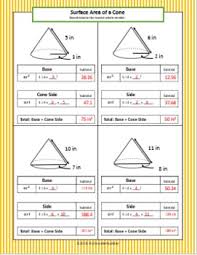 Find Surface Area Of Cylinders Cones Bundle With Organizational Charts It Works