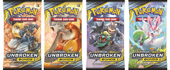 Best prices on ptcgo codes. Pokemon Tcg Sun Moon Unbroken Bonds Sleeved Booster Packs 4 Walmart Com Walmart Com