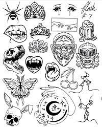 Artists create sheets with a dozen or so individual designs, usually sharing a theme or style. Desenhos De Tattoo Old School Inspiracoes Flash Tattoo Desenhos Flash Inspiracoes Tattoo Design Drawings Tattoo Flash Art Old School Tattoo