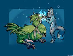 absurd res after transformation anthro avian beak canid canine chocobo  danji-isthmus duo fennec feral final fantasy fox genitals glowing glowing  eyes glowing hands hi res holding chin hypnosis male mammal mind control  paiku penis radruler ... - Rule 34