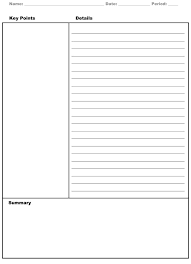 Free printable cornell notes template. 40 Free Cornell Note Templates With Cornell Note Taking Explained