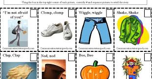 Freebie Friday Little Old Lady Who Is Not Afraid Of Anything Sequencing Activity Communication Station Halloween Teaching Language Therapy Activities Retelling Activities