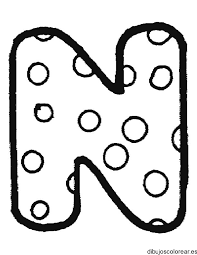 Letra N Para imprimir o descargar moldes de letras con ojos haga click sobre el dibujo.