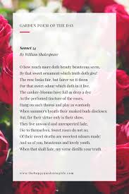 Sonnet 54 By William Shakespeare Garden Poems Mother Earth News Sonnets
