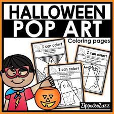 Coloring pages exquisite andy warhol coloring pages thumbs page. Halloween Pop Art Coloring Pages By Zippadeezazz Tpt