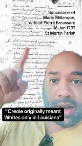 Louisiana genealogy is very well preserved. It’s no sense in debate when  the historic evidence is available. Louisiana Creole history is not as  racialized or phenotypical as some believe it is. ...