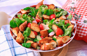 O Zapft Is Herzhafter Brezel Salat A La Oktoberfest Vegan Greeny Sherry Vegane Rezepte Grun Er Leben Vegan Food Life