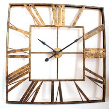 Black And Gold Mirror Uk Large Vintage Roman Gold Square Wall Clock Uk Mirror Wall Clock Vintage Wall Clock Wall Clock Simple