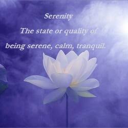 SERENITY meaning: Calm Peace and Untroubled Stillness | Positive Words  Research