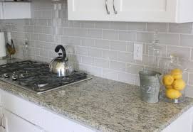 Dirt Stains And Paint Room Reveal Kitchen Light Grey Backsplash Grey Subway Tiles Grey Backsplash