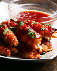 Bacon Chicken Wrapped Mozzarella Sticks Recipe By Tasty Recipe Chicken Bacon Recipes Mozzarella Sticks