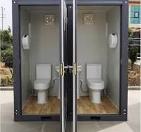 Amazon.com: Zolyndo Outdoor Portable Toilet with 2 Private ...