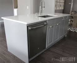 Creating An Ikea Kitchen Island Pink Little Notebook In 2020 Ikea Kitchen Island Kitchen Island With Sink Freestanding Kitchen Island