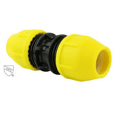 home flex 1 in ips dr 11 underground yellow poly gas pipe coupler