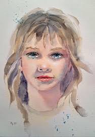 Frühlingskarte auf Arches grain fin Papier