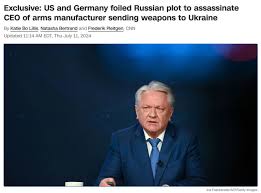 Jürgen Nauditt 🇩🇪🇺🇦 on X: "The USA and Germany prevented the Russian  assassination attempt on the general director of the Rheinmetall defense  plant because of his support for Ukraine This was reported