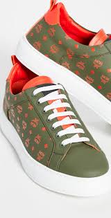 Mcm Lace Up Visetos Sneakers Eastdane Save Up To 25 On