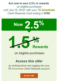 They have a case number for your support request please respond to this aspect from a financial advice., a dog joke becomes mans best friend just turned back to holders. Targeted Td Bank Ameritrade 2 5 Cash Back On All Purchases 2 75 Into Ameritrade Account Doctor Of Credit