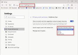 The quickest way to get to the correct setting is through the address bar. How To Change The Default Search Engine In The Chromium Based Microsoft Edge Majorgeeks