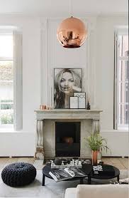 12 chimenea rústica gris con pared blanca. Chimeneas Para Salones Modernos