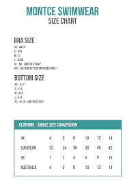 size charts bikini sizing information and helpful guide