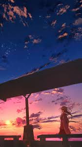 Wallpaper digital art illustration environment sunset. 25 Anime Sunset Wallpaper 4k Orochi Wallpaper