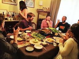 Arrange all the ingredients around the pot. Hot Pot Dinner Party In Sf Where In The World Is My Sandwich