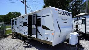 Two full bath luxury bunkhouse fifth wheel! Sold 2013 Forest River Rockwood Signature Ultra 8311 2 Slides Bunks Outside Kitchen 15 900 Youtube