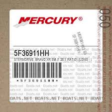 Mercury 5f36911hh Sterndrive Bravo Xr Sm 1 35 1 Ratio