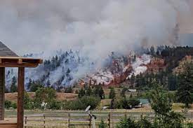 Wildfire service personnel and rcmp. Update Monte Lake Fire Continues To Burn Vernon Morning Star