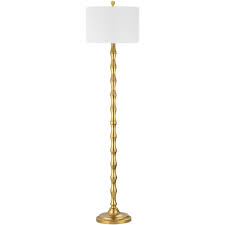 We literally have thousands of great products. Safavieh Aurelia 63 5 In Antique Gold Curved Floor Lamp With Off White Shade Lit4334a The Home Depot