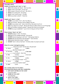 Another question that it seems silly to practice, but it's designed to trip you up and get you rambling. Questions Answers Exercises With Who What Whose Why When Which How How Many How Much 5 Different Tasks Keys Included 2 Pages Editable English Esl Worksheets For Distance Learning And Physical Classrooms