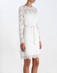 Zimmermann Crepe Lace Shift Dress Preowned Wedding Dress Save 36 Lace Shift Dress Dresses Shift Dress