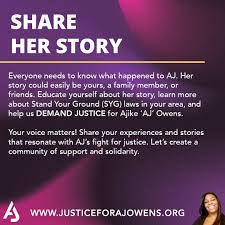 As we prepare for another week of advocacy, we remember AJ and the  importance of unity. Help us keep AJ's story alive—share it with someone  new today. #JusticeForAJ #JusticeforAjike 💜