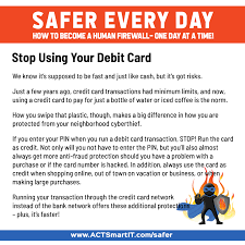 A recurring payment is one that you set using your debit card. Stop Using Your Debit Card Actsmart It