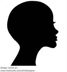 Black And White Woman Silhouette Woman Silhouette Face Bold No Hair Silhouette Face Woman Face Silhouette Black Woman Silhouette