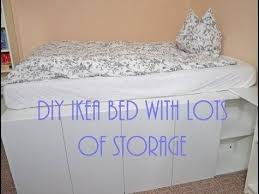 Diy Ikea Bed With Lots Of Storage The Crafty Maiden Youtube Ikea Plattform Bett Kinderzimmer Speicher Plattform Bett