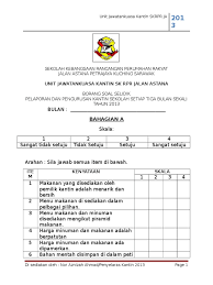 Respon pelajar terhadap pengajaran guru bahagian a: Borang Soal Selidik Kantin