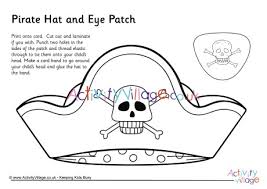 Cute princess witch with a pumpkin in autumn. Pirate Hat And Eye Patch Colouring