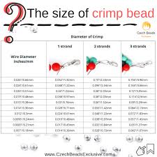 how to use crimp beads shape tools size chart crimp