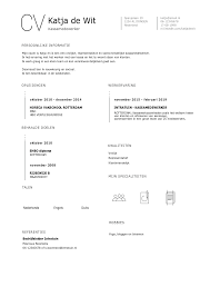Cv Kassamedewerker Nodig Bekijk Het Voorbeeld Voor Een Perfect Cv