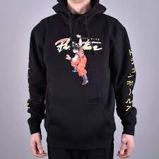 Dragon ball kid goku flying nimbus hoodie. Primitive Skateboarding Nuevo Goku Dragon Ball Z Pullover Hoodie Black Skate Clothing From Native Skate Store Uk