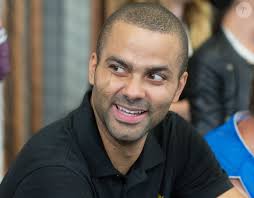 Photo : Tony Parker lors du lancement de la 3ème édition du Tony Parker camp  sur le campus de La Doua à Villeurbanne, le 21 juillet 2014, en présence de  280 jeunes