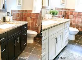 Stephanie's old powder room was like standing inside a bruise! How I Painted My Bathroom Cabinets With Video Tutorial Hometalk