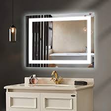 Before you begin any shopping, it is important to determine what size you need your mirror to be. Hauschen Home Led Lighted Vanity Bathroom Mirror 28 X 36 Inch Wall Mounted Anti Fog Dimmer Touch Switch Ip44 Waterproof 5500k Cool White Cri 90 Vertical Horizontal Pricepulse