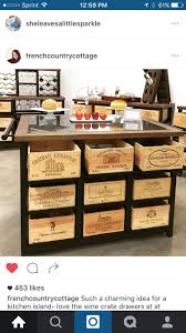 Kitchen Island Idea Deco Caisse De Vin Caisse Bois Vin Caisse A Vin