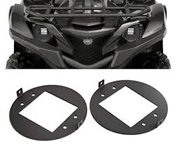 Yamaha Grizzly Headlight To Led Light Pod Brackets 700 550